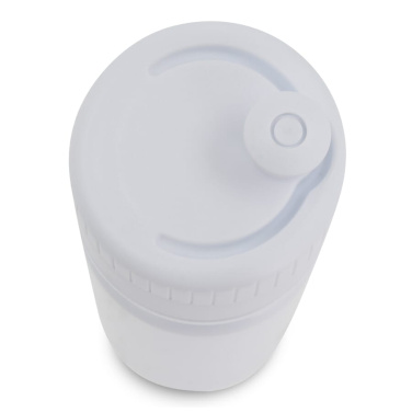 Sporta pudele ar malu 750 ml, balts / Balts, produkta attēls (2)