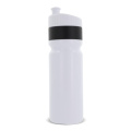 Sporta pudele ar malu 750 ml, balts / melns