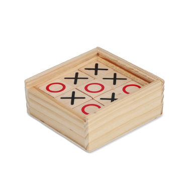 Tic Tac Toe komplekts koka kastītē, koks, produkta attēls (2)