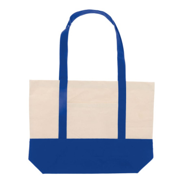 Pludmales soma no kokvilnas audekla OEKO-TEX® 280g/m² 42x10x30 cm, zils, produkta attēls (3)