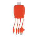 3192 | Xoopar Octopus Gamma 2 Powerbank ar biolādēšanas kabeli 3000mAh, oranžs