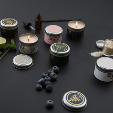 Victorian Sense Tinbox melnā jasmīna aromāta svece, metāls, produkta attēls (2)