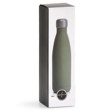 Sagaform Nils tērauda gumijas pudele 500 ml, zaļš, produkta attēls (2)