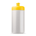 Sporta pudele Bioloģiskas bāzes 500 ml pamata, balts / dzeltens