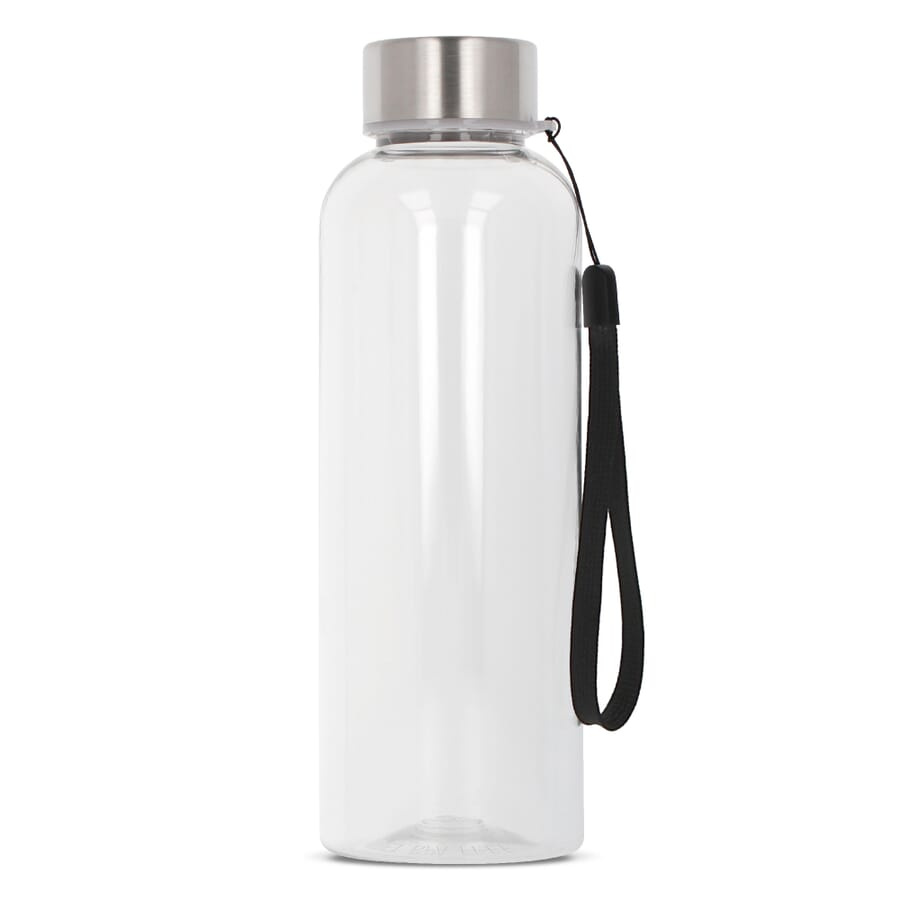 Ūdens pudele Jude R-PET 500 ml, caurspīdīgs / melns, produkta attēls