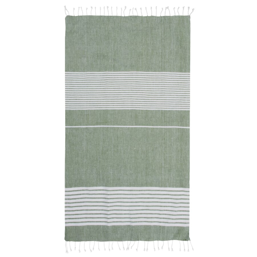 Sagaform Ella Big hamam dvielis 145x250 cm, zaļš, produkta attēls (1)