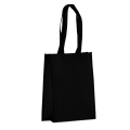 R-PET pārnēsāšanas soma laminēta neausta materiāla 24 x 11 x 30 cm 105 g/m², melns