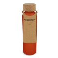 Matēta pārstrādāta stikla pudele ar korķa vāku 500 ml, ekru / Oranžs