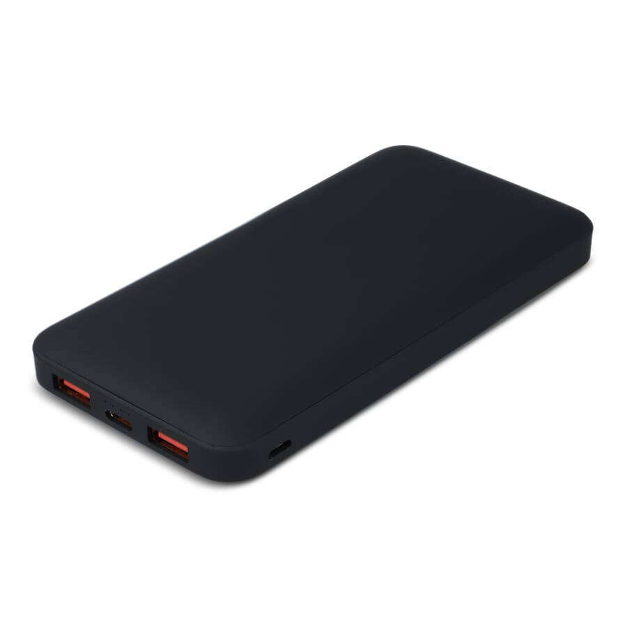 Zenith USB-C Powerbank ar barošanas bloku R-ABS 10000 mAh, melns, produkta attēls (1)