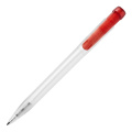 Lodīšu pildspalva Ingeo TM Pen Clear caurspīdīga, ekru / Sarkans