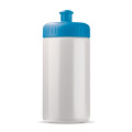 Sporta pudele Classic 500 ml, balta / gaiši zila