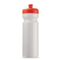 Sporta pudele Classic 750 ml, balts / sarkans