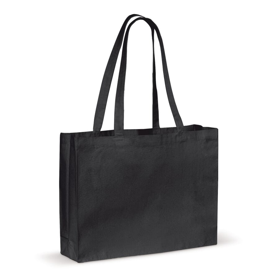 Plecu soma audekls OEKO-TEX® 270g/m² 45x10x33 cm, melns, produkta attēls (1)