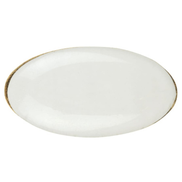 Metāla adata, ovāla 20x12 mm, zelta satīns, produkta attēls (3)