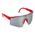 Tom R-PC sporta saulesbrilles ar spoguļlēcu UV400, sarkans