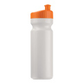 Sporta pudeles dizains 750 ml, balts / oranžs