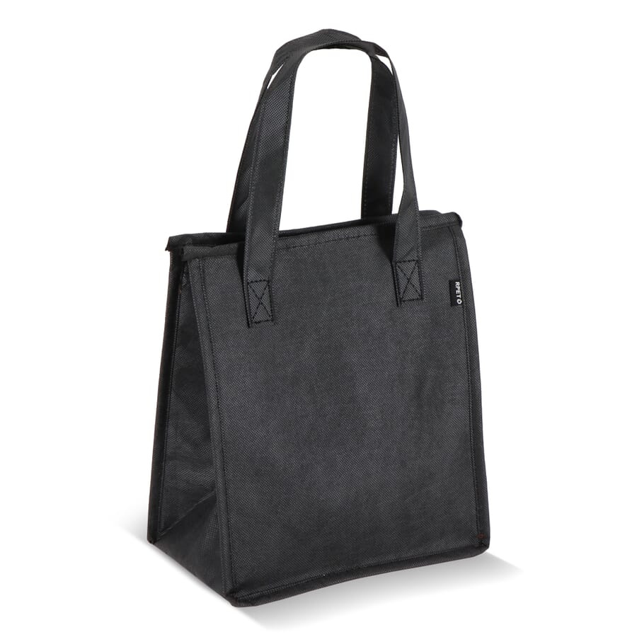 R-PET aukstumsoma no neausta materiāla 23x15x27.5 cm 75g/m², melns, produkta attēls (1)