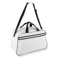 R-PET 600D sporta un ceļojumu soma 48 x 25 x 28 cm 30 L, balts / melns