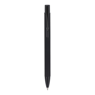 Ballpen Alicante softtouch Deluxe, melns, produkta attēls (4)