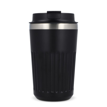 Pārstrādāta nerūsējošā tērauda termosa kafija līdzņemšanai 400 ml, melns, produkta attēls (3)