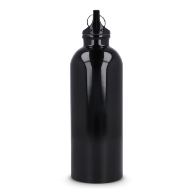 Pārstrādāta nerūsējošā tērauda viensienu pudele 500 ml, melns, produkta attēls (4)