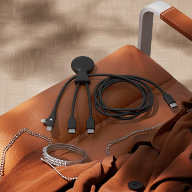 Xoopar Mr. Bio Long Multi Cable USB-C 1 metrs, melns, produkta attēls (2)