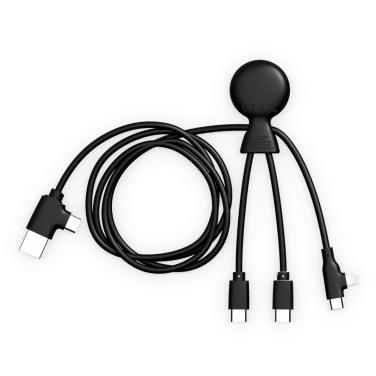 Xoopar Mr. Bio Long Multi Cable USB-C 1 metrs, melns, produkta attēls (3)