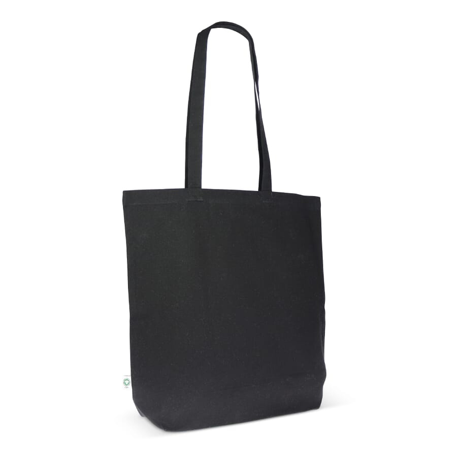 Soma organiskās kokvilnas krāsā, gara, 270g/m², 42x12x43 cm, melns, produkta attēls (1)