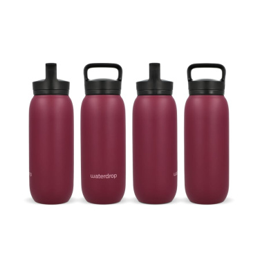 Waterdrop universālā termosa pudele ar dzeršanas snīpi 600 ml, bordo, produkta attēls (2)