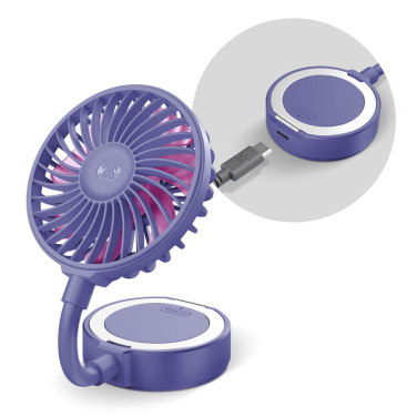 Fresh 'n Rebel bezvadu magnētiskais ventilators ar tālruņa statīvu, violets, produkta attēls (4)