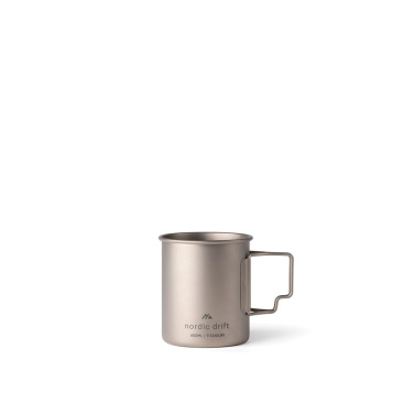 Nordic Drift Trail Ultra Light Titanium 450ml krūze, sudraba krāsā, detaļas skats, sudrabs