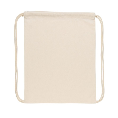 Impact AWARE™ otrreizējās pārstrādes kokvilnas aukliņu mugursoma 145g, gandrīz balts, detaļas skats (2)
