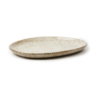 VINGA Nuvem servēšanas šķīvis, bēšs, detaļas skats (1)