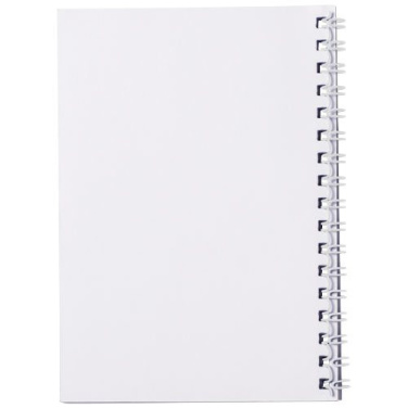 Desk-Mate® spirālveida A6 piezīmjdatora PP vāciņš, Balts, produkta attēls (2)