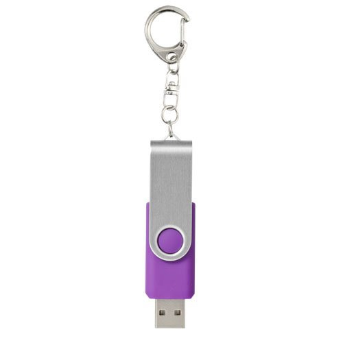 Rotate USB zibatmiņa ar atslēgu riņķi – violets, 32GB, produkta attēls (1)