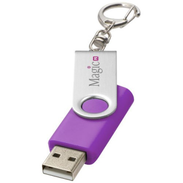 Rotate USB zibatmiņa ar atslēgu riņķi – violets, 32GB, produkta attēls (3)