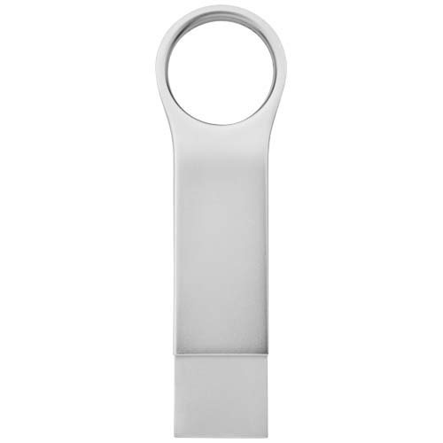 C tipa USB 3.0 apaļš, liels – sudrabains, 32GB, produkta attēls, Sudrabs (1)