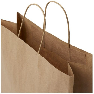 Kraft 80-90 g/m2 papīra maisiņš ar savītiem rokturiem - 32 x 12 x 40 cm – Kraft brūns, produkta attēls (3)
