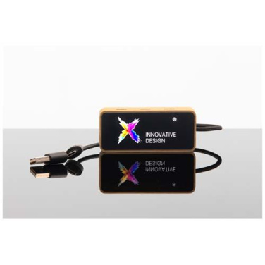 SCX.design H21 8-in-1 koka USB centrmezgls ar dubultu ieeju un 6 portiem – koka krāsā, produkta attēls, Koks (3)