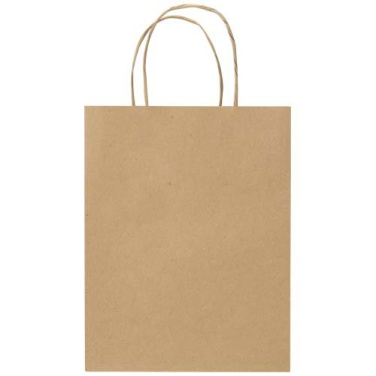 Kraft 120 g/m2 papīra maisiņš ar savītiem rokturiem - 18 x 9 x 23 cm – Kraft brūns, produkta attēls (1)