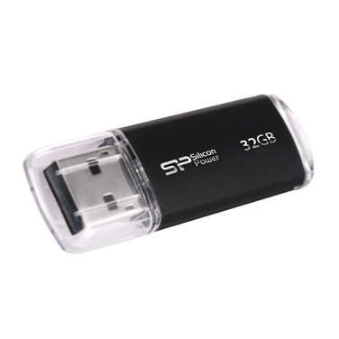 Pendrive Silicon Power Ultima II i-series 2.0, melns, 32 GB, produkta attēls (1)