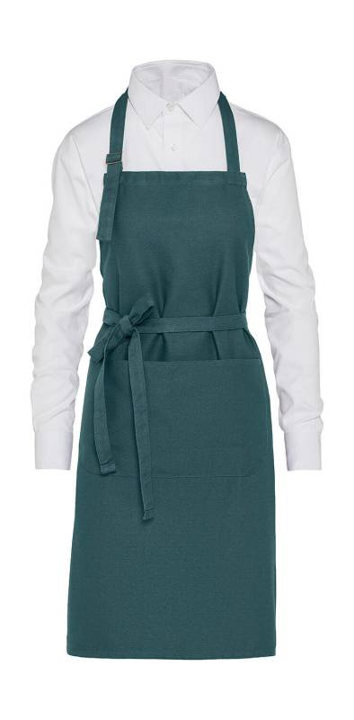 LISABONA - Organisks, smags priekšauts ar kabatu, Emaljas zila - SG Accessories - BISTRO (1)
