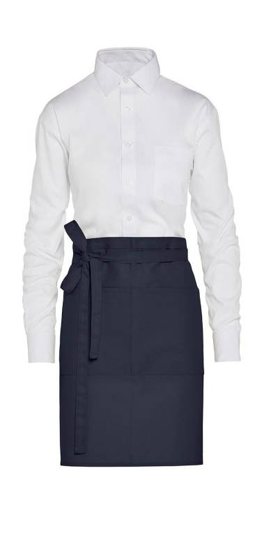 BRISELE - Īss pārstrādāta bistro priekšauts ar kabatu, krāsa: tumši zila - SG Accessories - BISTRO (1)