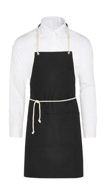 CORSICA - auklas priekšauts ar kabatu, krāsa: melna - SG Accessories - BISTRO (1)