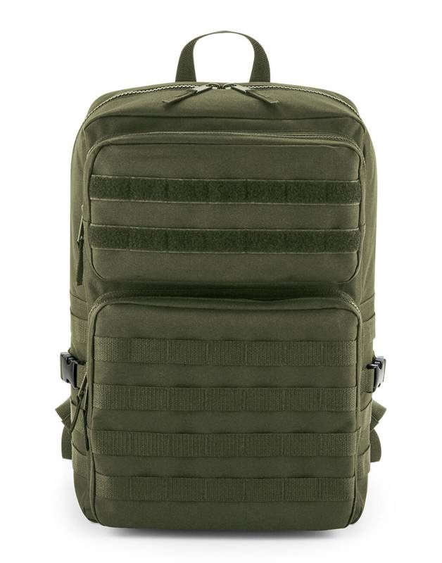 MOLLE taktiskā mugursoma, krāsa: militāri zaļa - Bagbase (1)