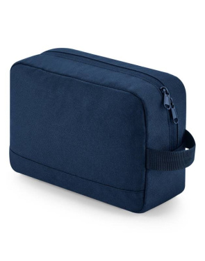 Pārstrādāta Essentials kosmētikas soma, krāsa: tumši zila - Bagbase (2)