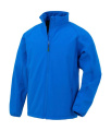 Vīriešu pārstrādāta divslāņu apdrukājama softshell jaka, krāsa: karaliski zila, Karaliskais