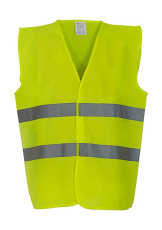 Fluo 2 joslu veste, krāsa: fluorescējoši dzeltena