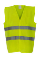 Fluo 2 joslu veste, krāsa: fluorescējoši dzeltena, Fluorescentā