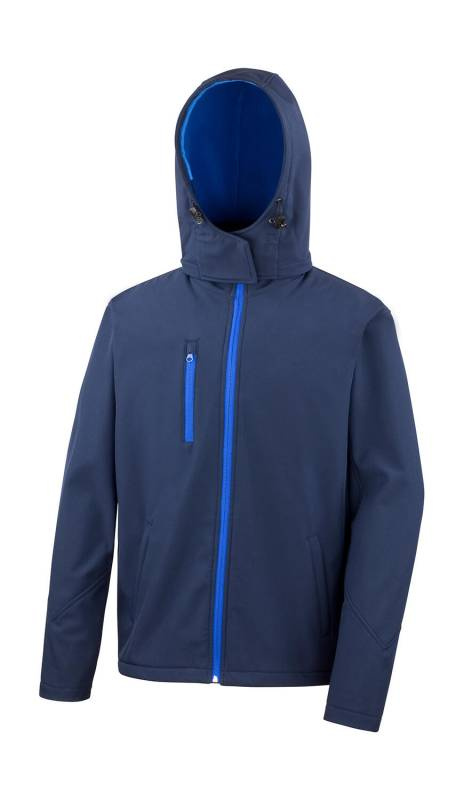 TX Performance kapuces softshell jaka, krāsa: tumši zila/karaliski zila – Result Recycled (1)